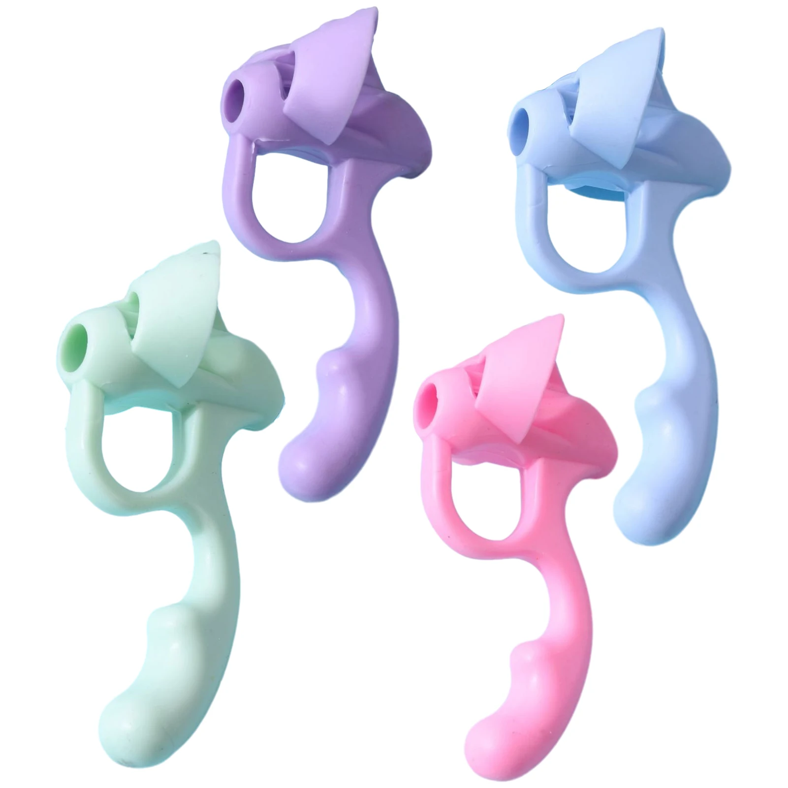 어린이 필기 자세 교정 실용적인 학생용 인체 공학적 연필 그립, 손가락 학습, 유치원 가정 학교, 4 개