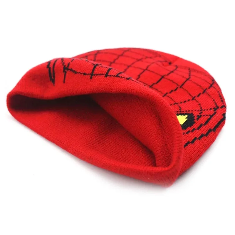 Y2K Beanies Spider Berretto Invernale In Acrilico, Maglia Doppio Strato, Unisex, Circonferenza 58 Cm, Design Grafico - 2