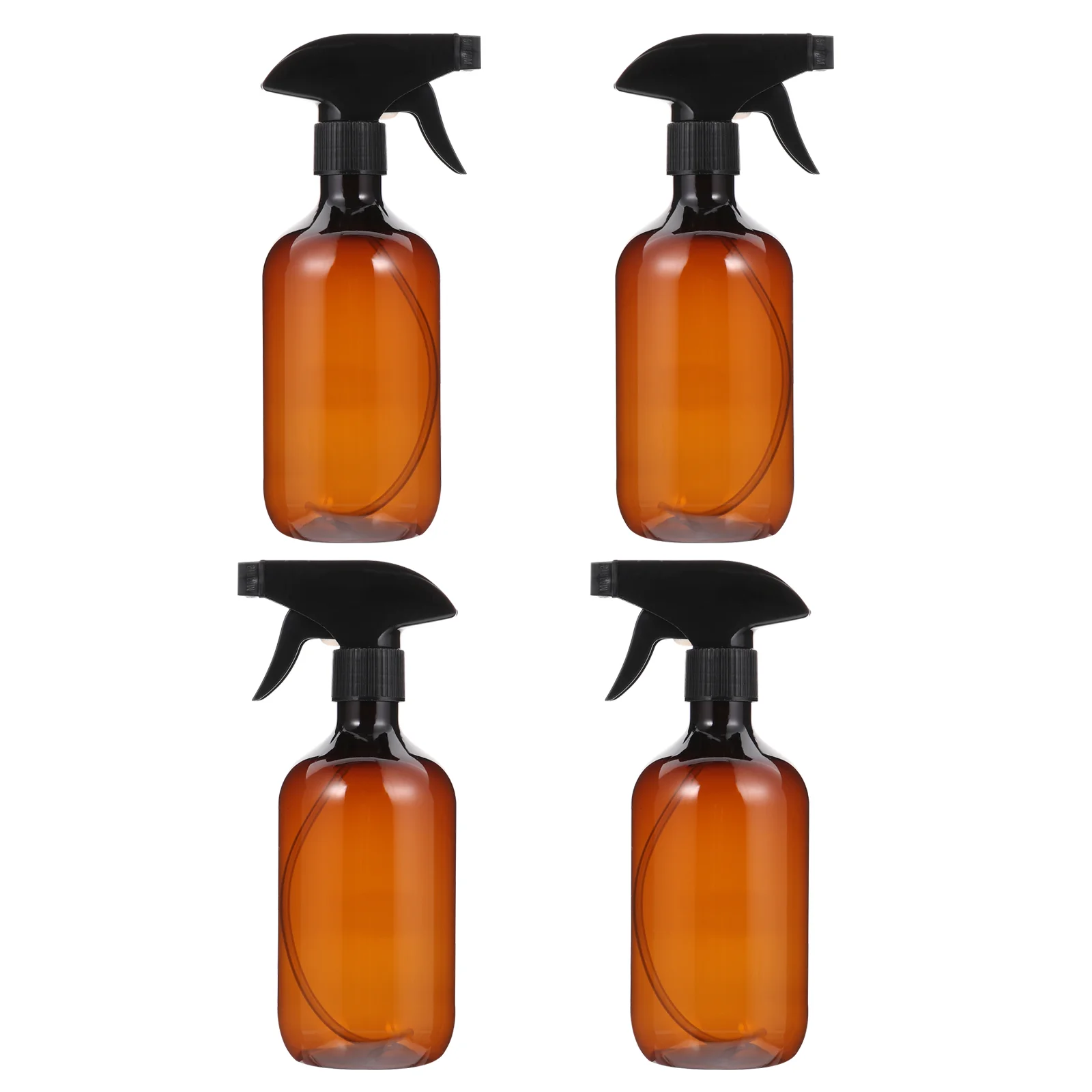 4pcs 500ml Empty Plastic Bottle Essential Oil Liquid Sprayer Refillable Bottles 10pcs 500ml press screw cap bottle empty plastic cosmetic container small sample lotion refillable essential oil makeup packing