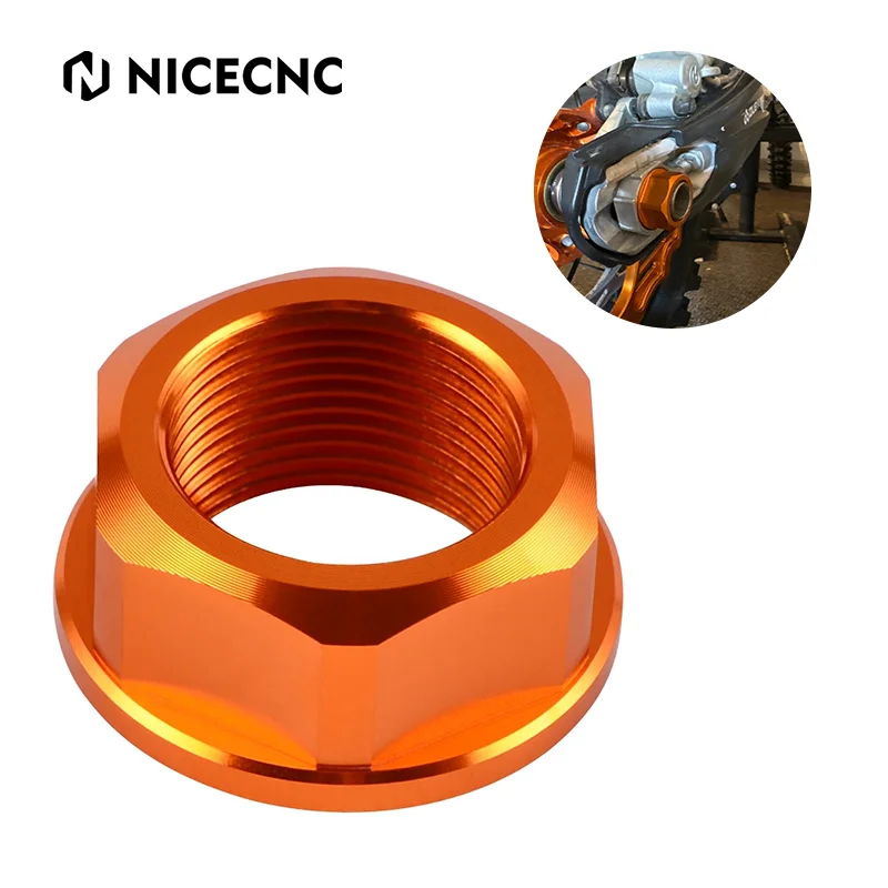 

NiceCNC Motocross Aluminum Rear Wheel Axle Nut Screw Bolt For KTM 125-450 250 300 SXF SX XC XCF 13-22 1090 1190 1290 Adventure R