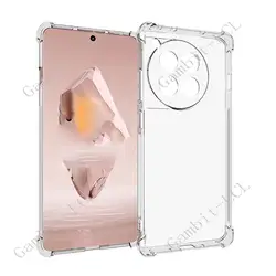 Premium Shockproof Anti-Falling Soft Silicone TPU Case for OnePlus 12R (Clear)