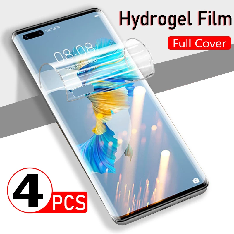 

4PCS Protective Hydrogel Film Huawei Nova 8i Nova 10 9 8 7 SE 6 5 4 3 i SE Y60 P40 lite Mate 50 40 30 Pro Screen Protector Film