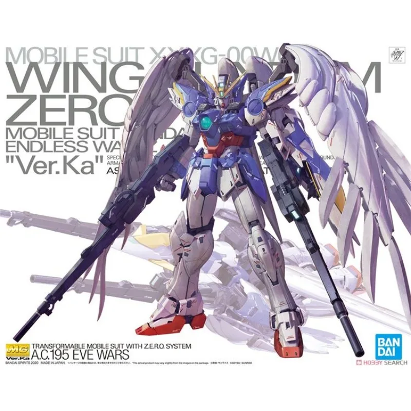 Bandai Genuine Mg 1/100 Wing Zero Assemblato Gundam Model Robot Puzzle Series Model Action Figure Toy Regalo Per Bambini