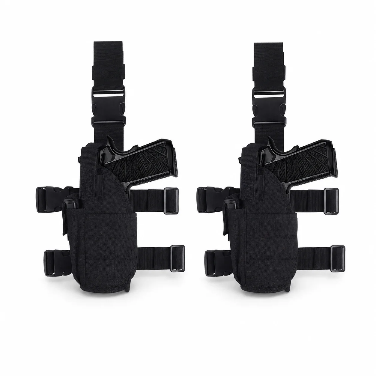 Tactical MOLLE Thigh Platform Holster for Hunting & Paintball
