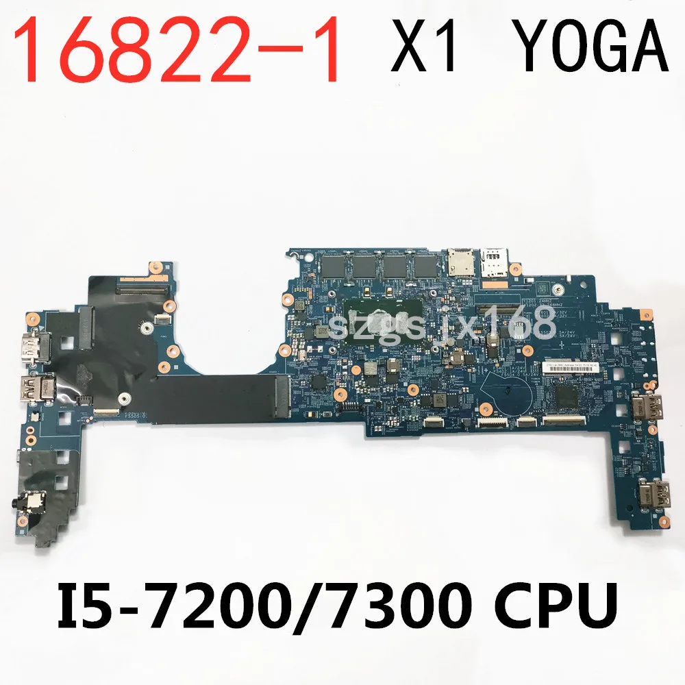 

For Lenovo ThinkPad X1 Yoga 2nd Gen Motherboard 20JD 20JE 20JF 20JG Motherboard 16822-1 i5-7200u/7300U RAM 8G