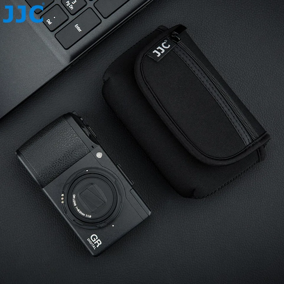 JJC Sony RX100 III IV V VA VI VII Z-V1 Camera Neoprene Carrying Case With Hand Strap For Ricoh GR IIIx III II For Canon G7X Mark III II For Olympus TG -5 - View #9