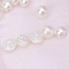 448B 50Pcs Faux Pearl Buttons Fit Sewing Scrapbook Backhole Sewing Crafts 10/11.5mm 5