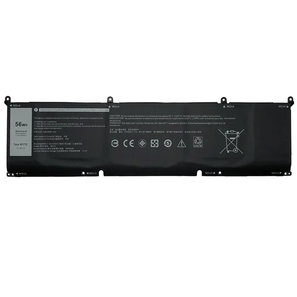 8Fctc Dvg8M P8P1P 69 Kf2 Batteria Originale Per Laptop Originale Per Batteria Ricaricabile Per Notebook Dell Xps 15 9500 9510
