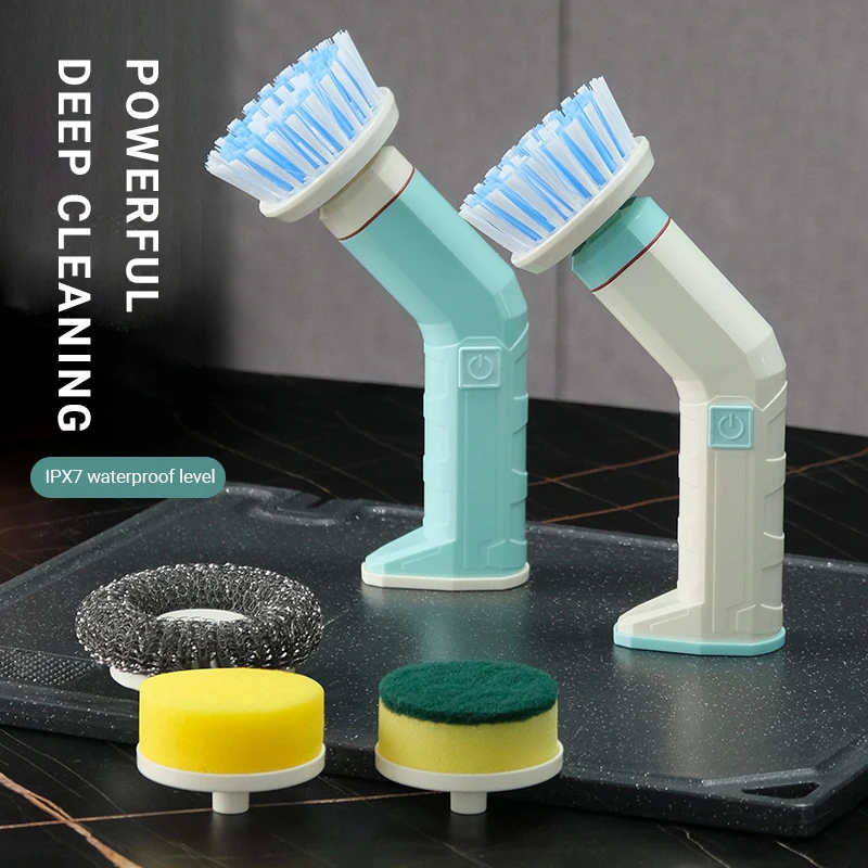 Electric Cleaning Brush Dishwashing Brush Automatic Wireless USB  Rechargeable Professional Kitchen Bathtub Tile Cleaning Brushes -  CJdropshipping