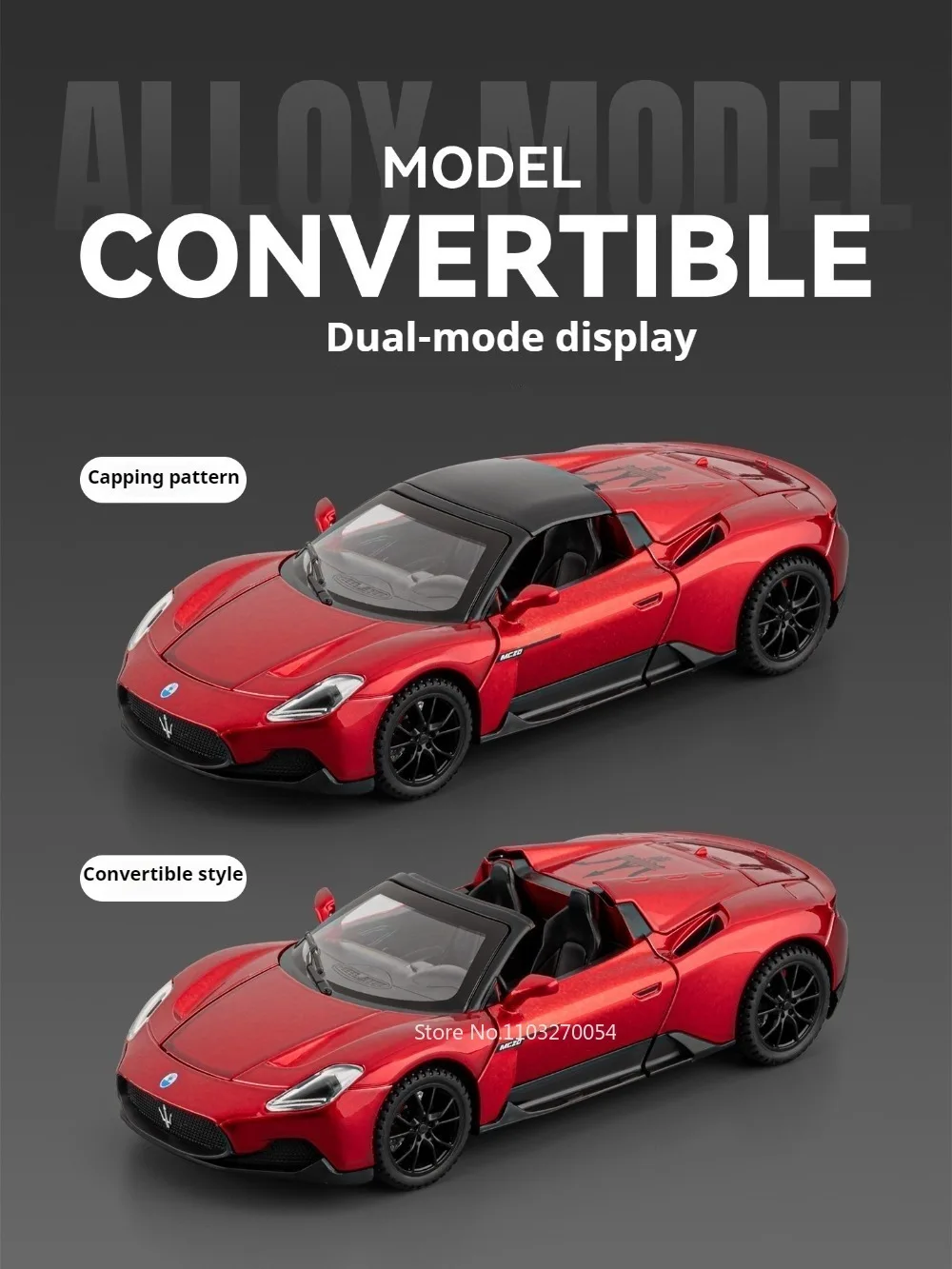 1:32 MC20 Lambor Revuelto Legierung Diecast Modell Spielzeug Auto Türen Geöffnet mit Sound Licht Zurückziehen Miniatur Vechies Hause Dekoration – Detail 4