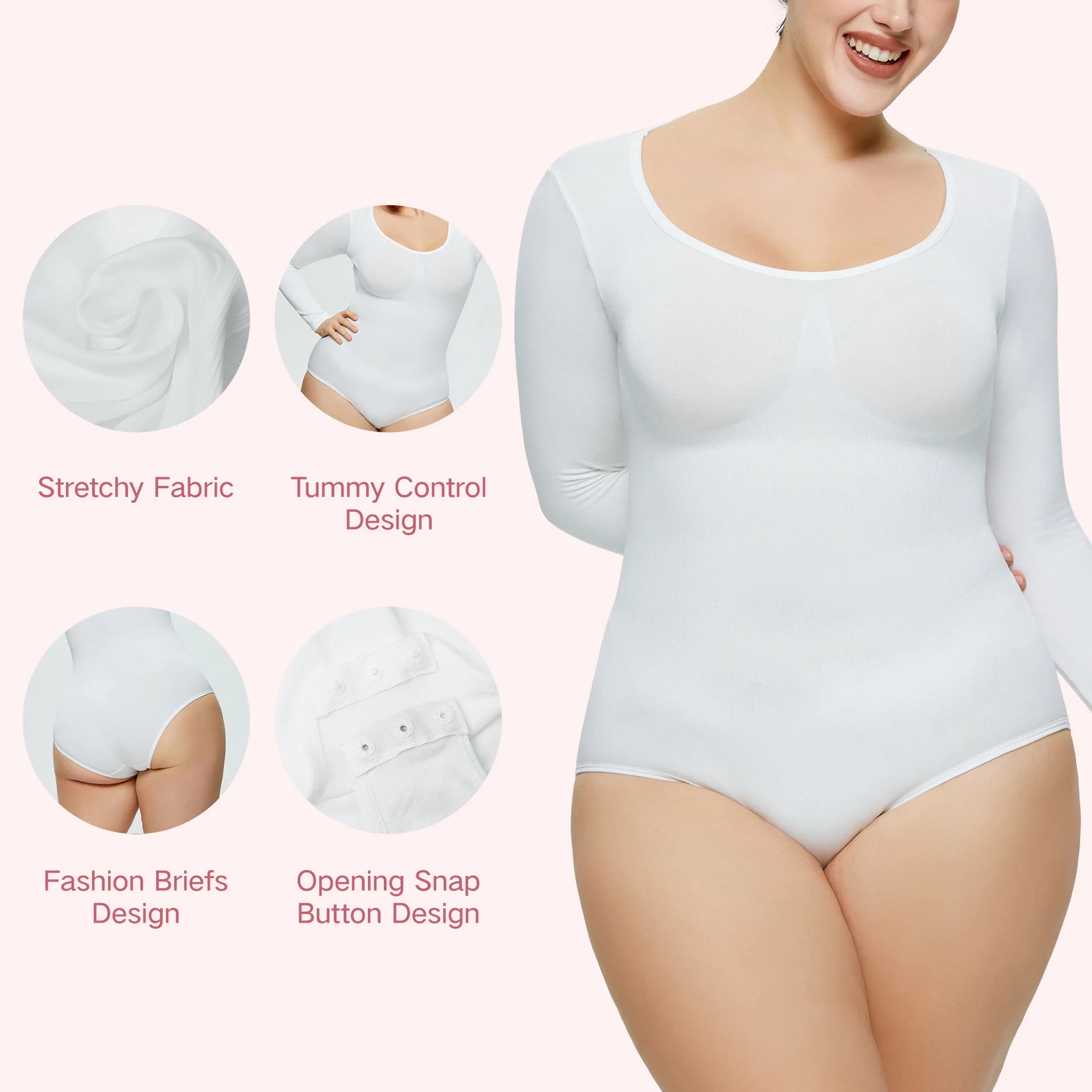 2023 Seamless Shapewear Skims Bodysuit One-piece Shapewear Push Up