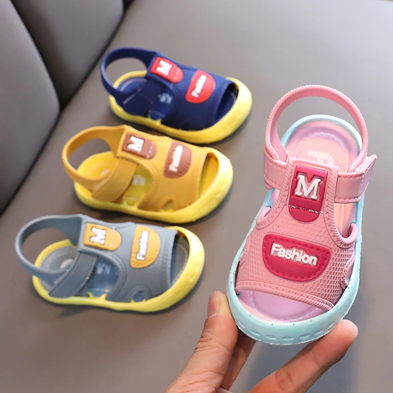 0-5Y Summer Baby Sandals Newborn Boys Girls Toddler Soft Sole Non-slip Princess Shoes Kids Fashion Casual Beach Sandals 1