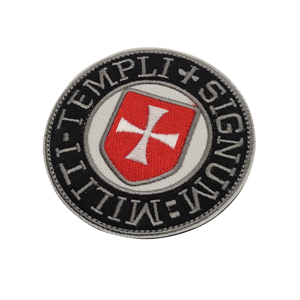 Description Picture 5 of itemEmbroidered TEMPLI  SIGNUM MILITI Patch Knights Templar Tactical Emblem Chevron Patches Sticker Strip Badges For Clothing