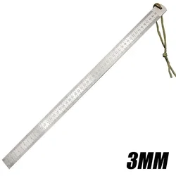 Premium 20 - Inch Dual - Scale Stainless Steel Ruler with Enhanced Durability and Convenient Lanyard (1)
