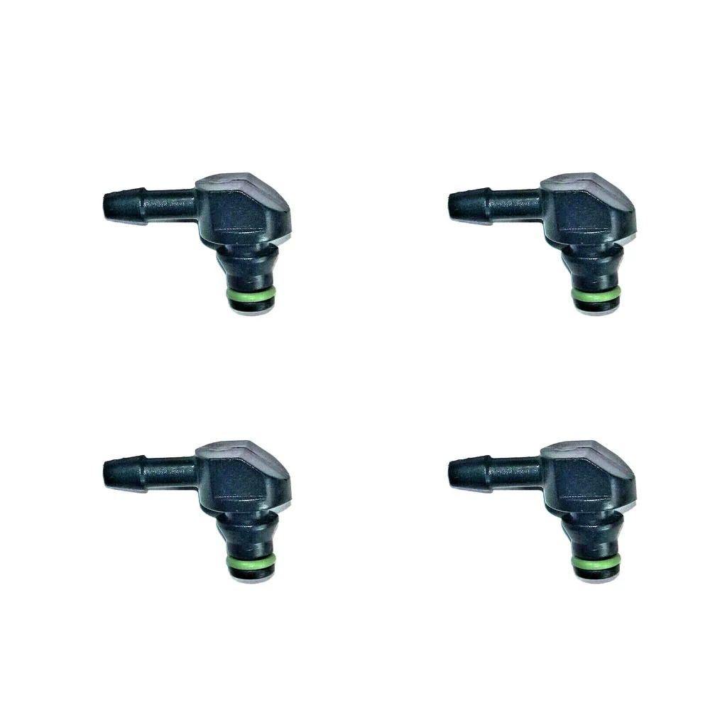 4Pcs Common Rail Diesel Fuel Injector Return Pipe Connector Leak Off T Pipe L for Bosch 110 Injector Accessory Parts