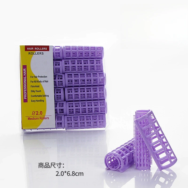 12Pcs Heatless Hair Curler No Heat Hair Rollers Plastic Lazy Curls Root Perm Rods Bangs Curling Rod Styling Tools