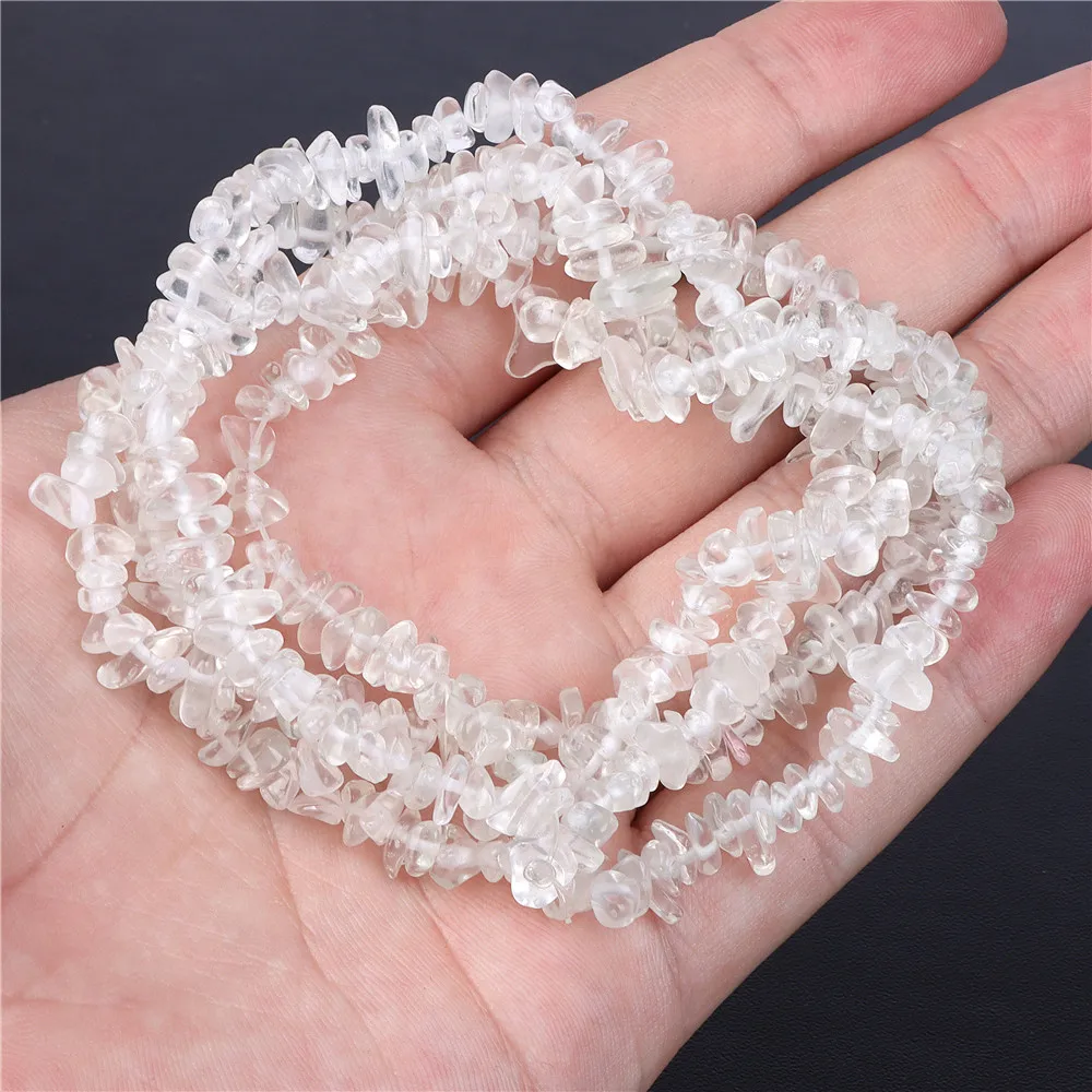 Natural Stone Faceted White Clear Quartz Round Loose Crystals Glass Beads  For Jewelry Making Diy Bracelet Necklace 4/6/8/10/12MM - AliExpress