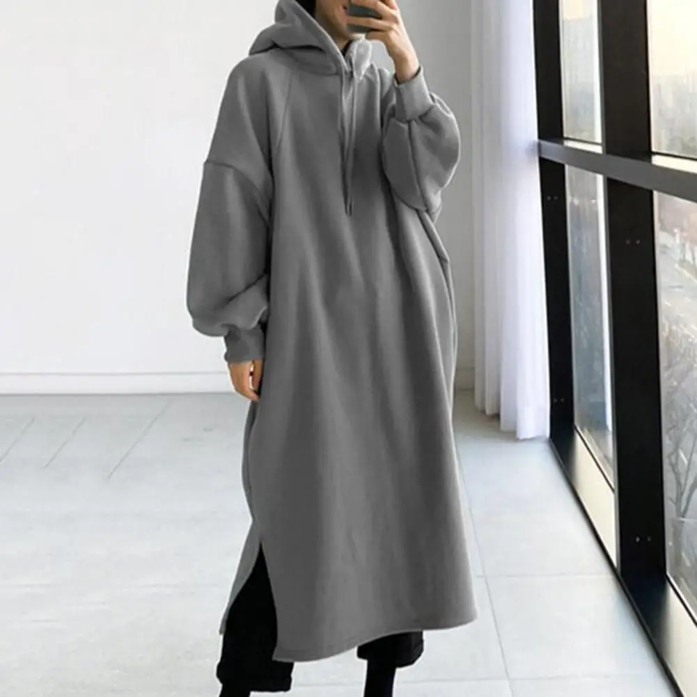 

Hoodie Pullover Solid Hoodie Long Skin-friendly Hooded Sweatshirt