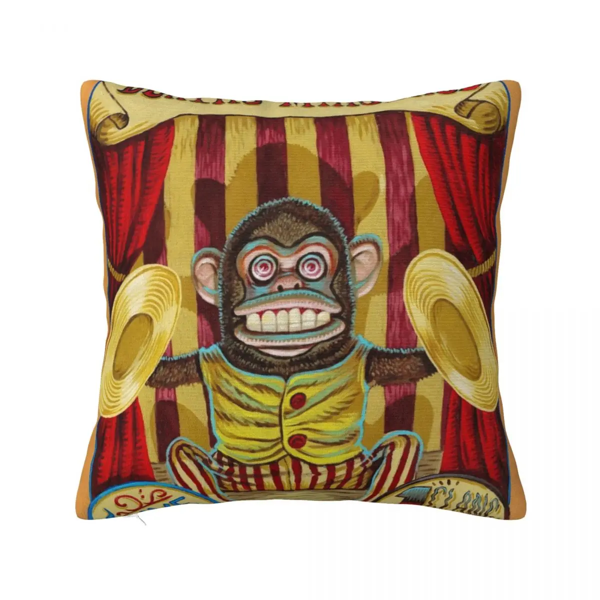Death Minstrel: Jolly Chimp Sideshow Banner Fodera Per Cuscino Copricuscino Decorativo Per Divano