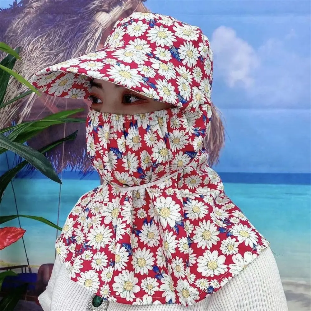 여름 얼굴 및 목 자외선 차단 레저 모자, 여성 모자, 태양 모자, 귀 플랩