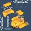 RC Boat Remote Control Boats Spray Powerboat Twin Propeller 2.4G Radio Controlled Ship with Lights Toys for Boys Girl Kids Gifts 4