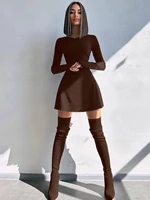 Women's Sexy Club Long Sleeve Mini Bodycon Dress Suitable For Nightclub, Family Party, Vacation, Leisure - Image 6