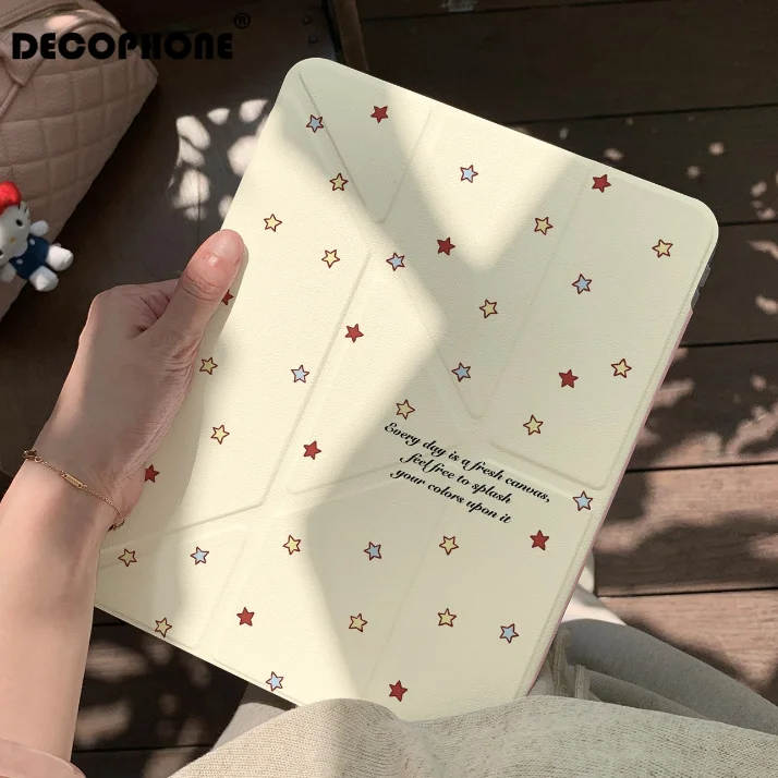 Star & Cartoon Animals Foldable Tablet Case