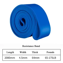 Heavy Duty Resistance Band for Home Gym and Fitness Workouts (Blue - 65 - 175LB)