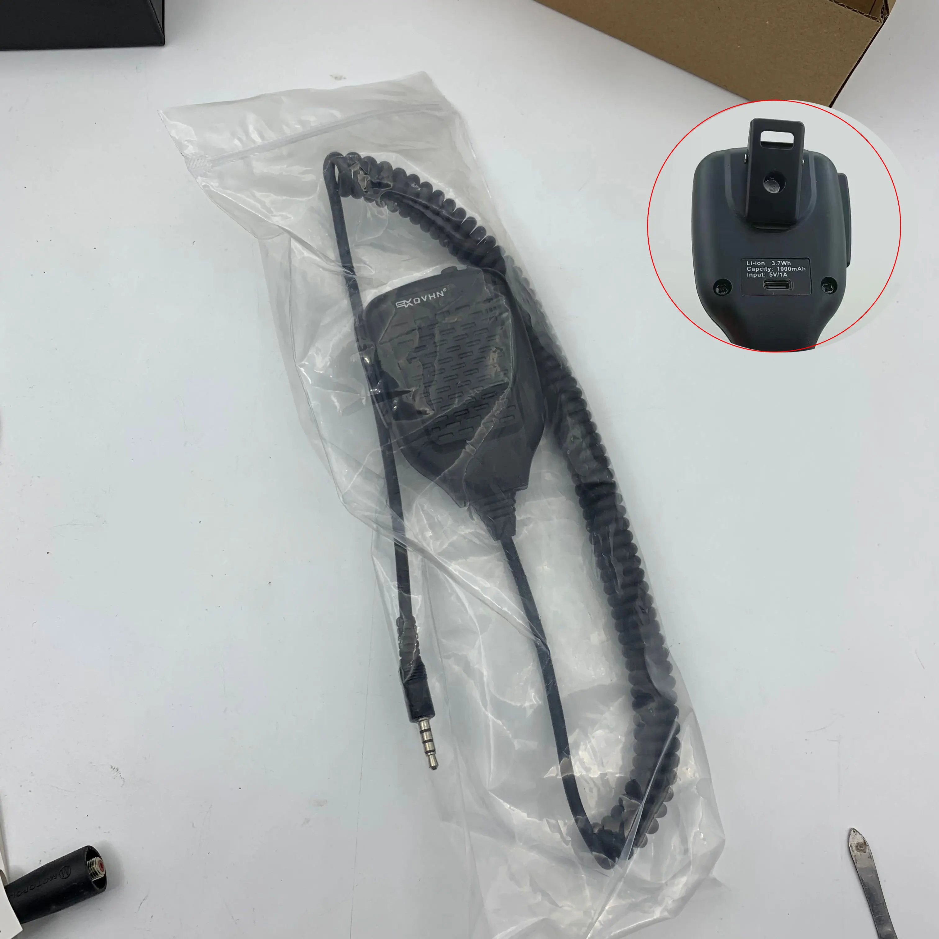 Zello ラジオ用 3.5mm ジャック プラグ PTT ハンドヘルドおよび