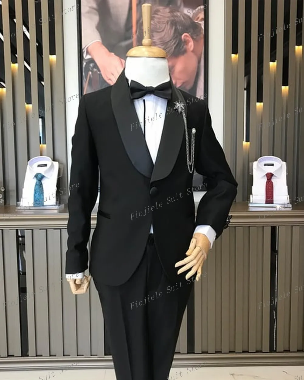 

Children Suits Formal Wedding Party Prom Boy Toddler Special Ocasions Kid Tuxedos 2 Piece Set Jacket Pants F7