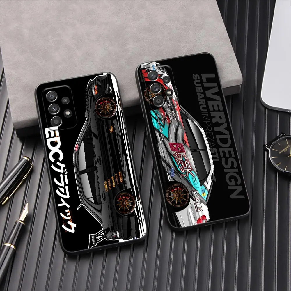 Tokyo JDM Drift Sports Car Soft Phone Case