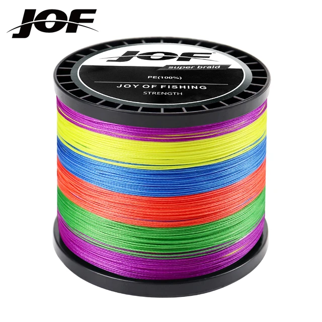 JOF 300m 500m 1000m 10LB - 80LB PE Multifilament 4 Strands Braid Line Ocean  Fishing Super Strong Carp Braided Fishing Line