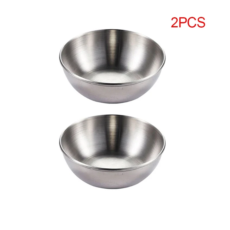 Elegant Golden Stainless Steel Sauce and Appetizer Dish Set (6-Piece)