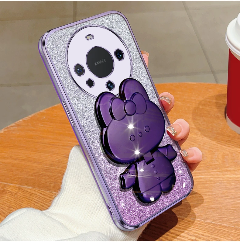 Coque de protection souple avec miroir de maquillage et paillettes pour Huawei Nova 10 Pro, 8, 11, 7, SE, 5 Pro, 3, 4, 5, 6, Nova9se_voghion.com