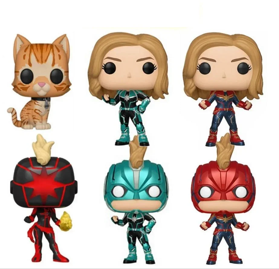 thumbnail image 2 of FUNKO pop Capitán Marvel 425# 657# 434# Goose the Cat 426# Muñeca de vinilo Regalo de fiesta de cumpleaños Colección de juguetes y acción para fanáticos de las películas, 2 of 5