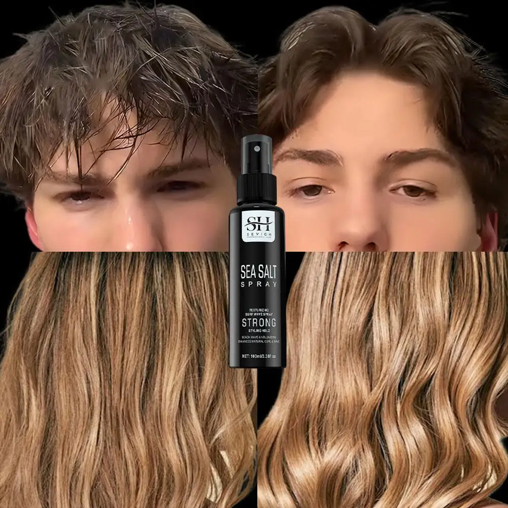 Natural Sea Salt Spray For Hair Men Women,Adds Instant Volume,Texture,Thickness,Light Hold Texturizing Thickenin Setting Spray