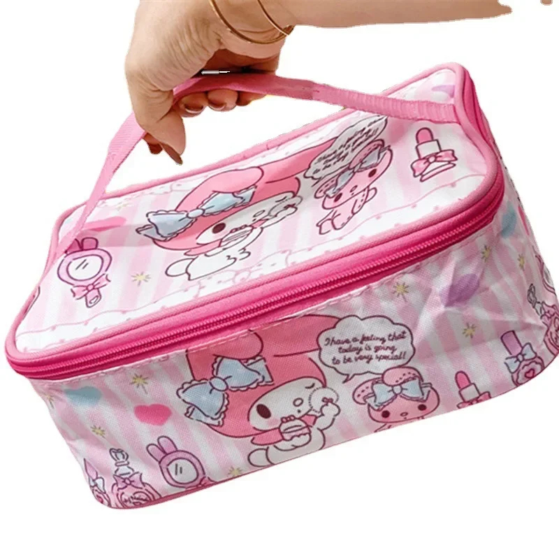 

Sanrioed Kawaii Anime Cartoon series HelloKitty My melody Kuromi Creative high-value cute girl insulation lunch box bag gift