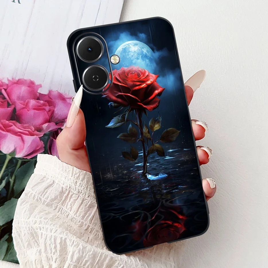 Stylish Painted Soft Silicone Phone Case - Vibrant Design Back Cover