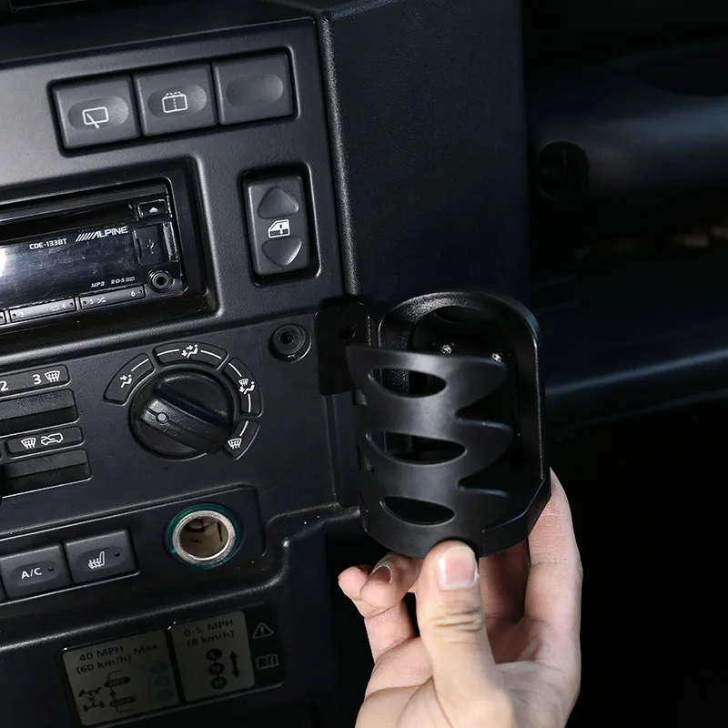 

For Land Rover Defender 90 110 130 04-18 Car Cup Holders Truck Water Bottle Mount Stand Drinks Organizer Basket Car Accessories