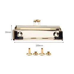 10 Pieces Document File Board Clips Heavy Duty Mountable Hanging Hole Stationery Plate Clips Lightweight Profile Clipboard Clips