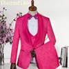 Thorndike Different Colors One Button Groom Tuxedos Shawl Lapel Groomsmen Best Man Suits Mens Wedding Suits Three Pieces Suits 1
