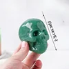 3 Inch Crystal Skulls Hand Carving Statue Home Desk Ornament Decoration Reiki Healing Fengshui Collection Gifts 3