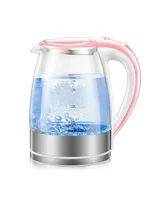 -Pink Electric Glass Boiler, Electric Teapot, Boiling Water Boiler, Health Pot, New, 2024 2