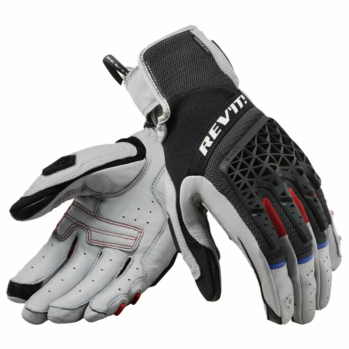 

New Revit Sand 4 Summer Men's Motorcycle Mesh Riding Textile Gloves Genuine Leather Motorbike Racing Glove All Sizes M-XXL