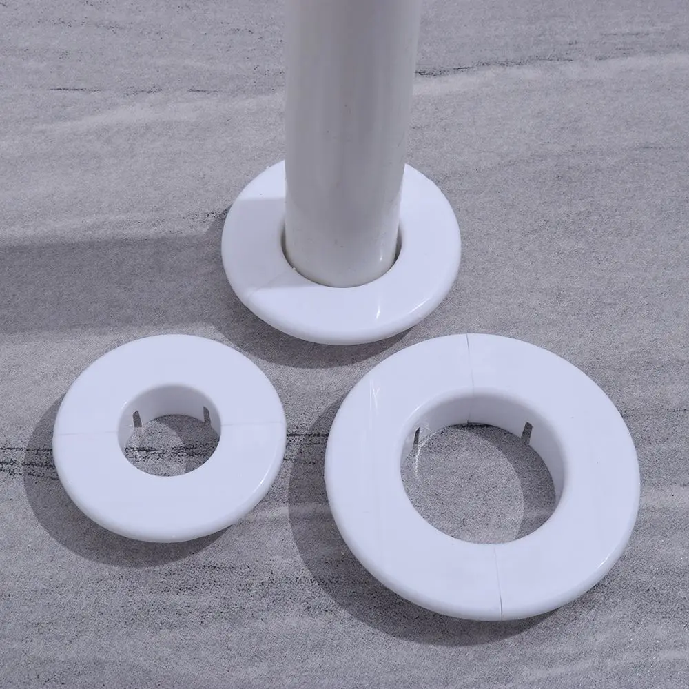 Description Picture 6 of item1Pc Plastic Pipe Wall Covers Wall Hole Duct Cover Faucet Decorative Cover Chrome Flange Cover Wall Flange Useful Faucet Decor