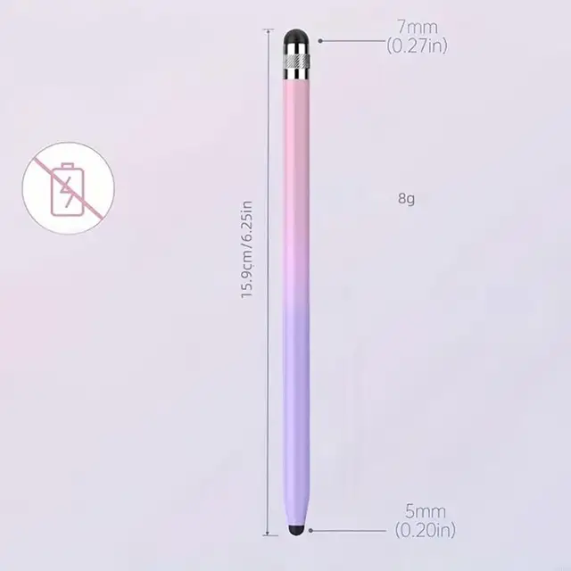Double Head Capacitive Pen Gradients Color Styluses Pen for Adults Universal for Phone Tablet Touch Screens Sensitivity 5