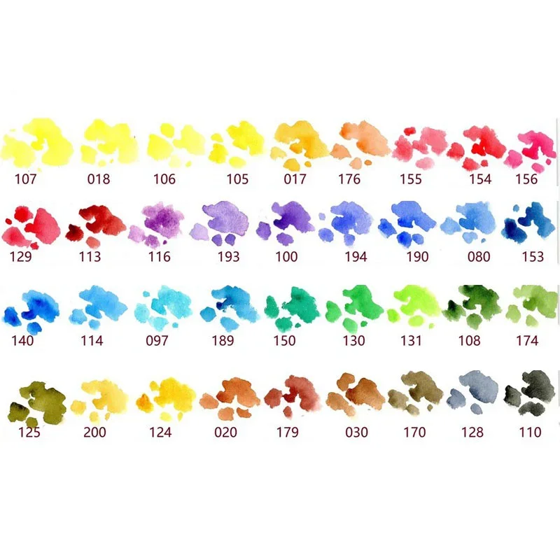 M.Graham watercolor paint sample 2ml Handmade MG half pan Professional water color paint pigment For painting Art supplies