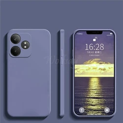 Enhanced Product Title:  
Liquid Silicone Rubber Phone Protector Case - Sleek and Durable Cover for Realme GT 6T (Lavender Grey)