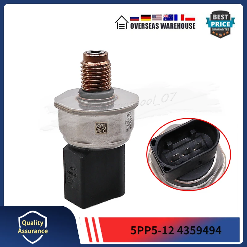 

New 1PCS Fuel High Pressure Sensor 5PP5-12 4359494 Fits For Cummins Engine