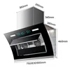 90cm free custom Stainless Steel Chimney household restaurant kitchen chimney appliance range hoods kitchen 4